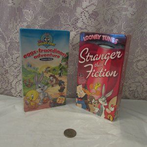 Eggstraordinary adventures and Stranger Than Fiction 2 VHS lot Looney Tunes